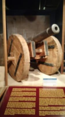 Spanish cannon on display.