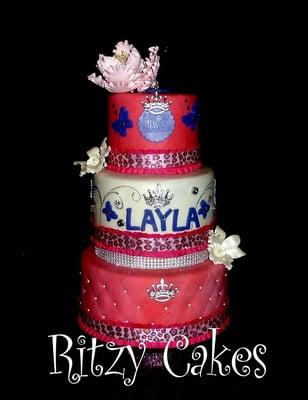 Pink Princess birthday cake