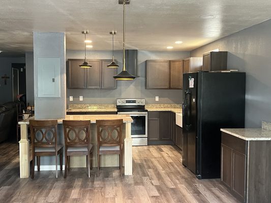 My new kitchen still working on some cabinets. So beautiful.