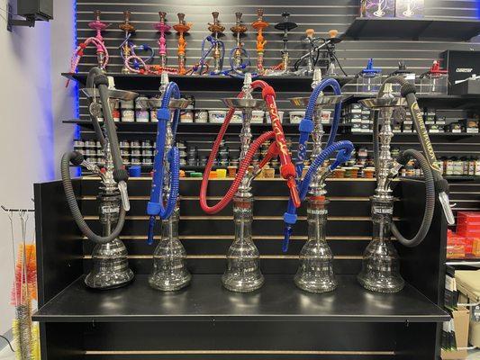 Variety of Khalil Mamoon Hookahs