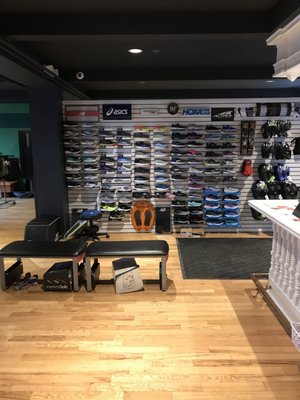 Shoe Wall! Stocking Brooks, New Balance, Asics, Hoka, Saucony, Altra, 361, Skechers Performance