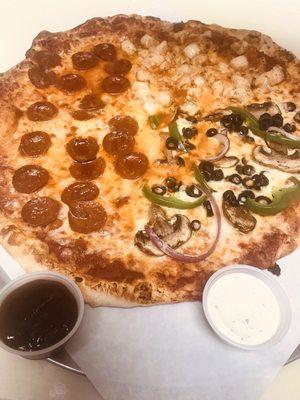 18" in mixed pizza