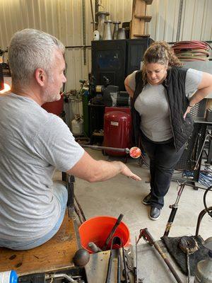 Learn about glassblowing...