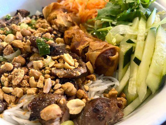 N3. Grilled Pork and Egg Roll Noodle Bowl