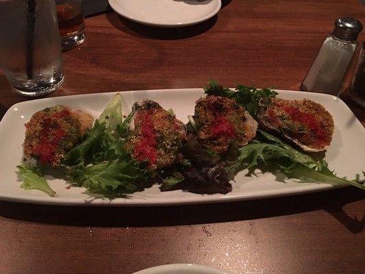 Baked Oysters, a little too salty