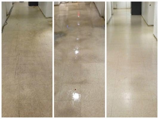 Sure, we can refinish your floor with wax!