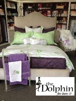 The Dolphin Fine Linens www.thedolphinfinelinens.com 1960 Utica Square Tulsa, OK  918.743.6634  Luxury Bedding & Bath.