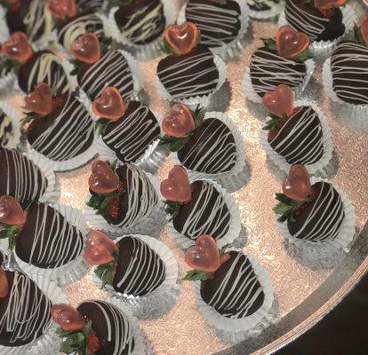 Chocolate Covered Strawberries infused with strawberry moscato