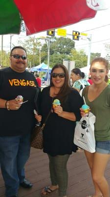 This lovely family enjoying a cup of yum, yum Mother Pucker & Da Bomb.