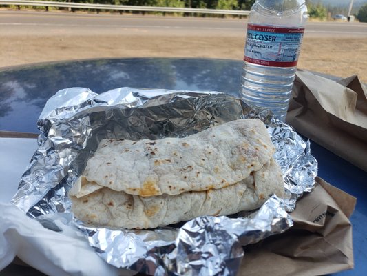 Pork Carnitas before (yes I got 2 burritos but I have a big appetite)