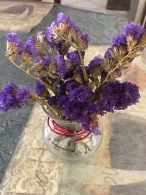 Four months after her Birthday Flower Cake