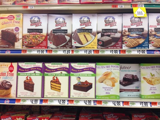 Glutino, Cherrybrook Farms, Hodgeson Mill, & Betty Crocker gluten-free products.