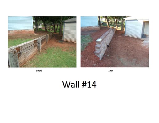 Government Housing Job. Before and after pic wall #14.