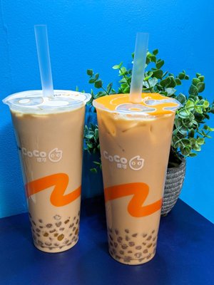 QQ Milk Tea and QQ Black Tea Latte