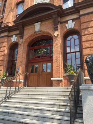 Front entrance. Beautiful building.