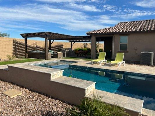 Pergola 2 (The pool was built by Caribbean Pools.)