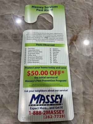 Massey Services Pest Control