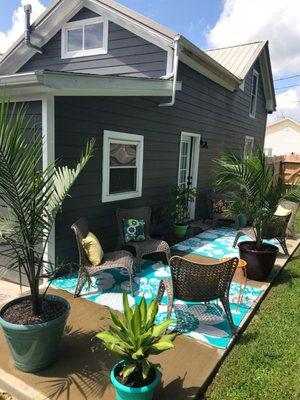 Inviting patio space!