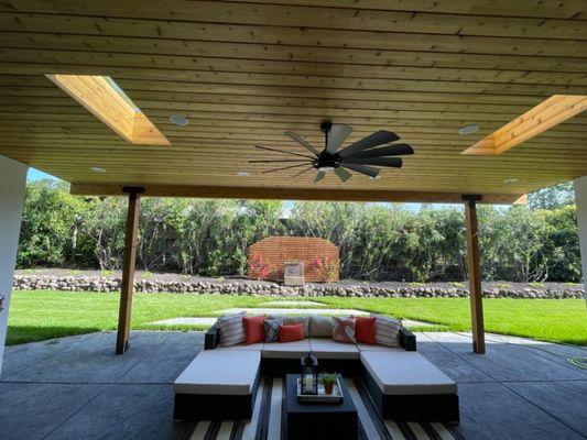 Outdoor Covered Patio on New Build