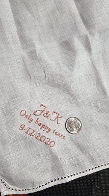 wedding gift embroidery