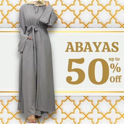 Abayas up to 50% off