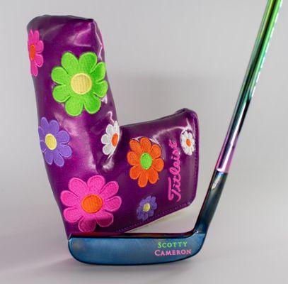 Aquamarine finish with matched paint fill with putter cover