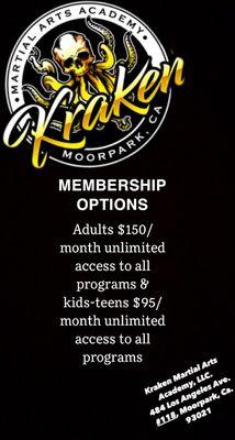 membership options