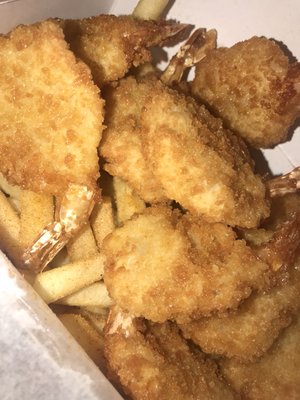 10pc jumbo shrimp with french fries