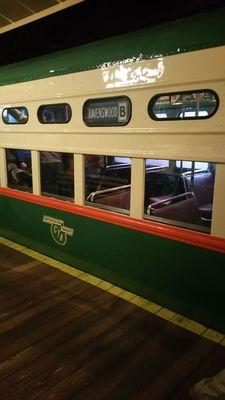 Historic Chicago El train exhibit in The Smithsonian