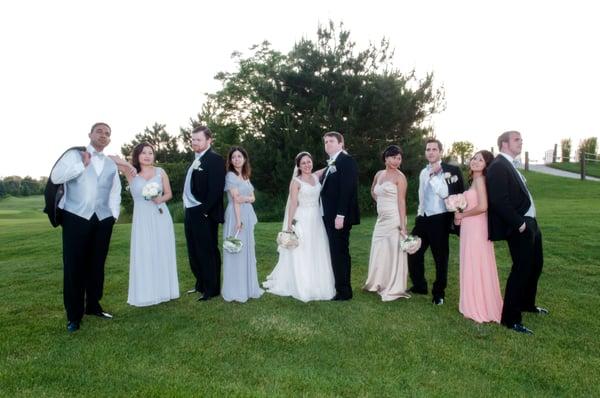 Bridal party on the green at Hawthorn Woods Country Club June 2016. Photo credit: Steve Matteo Photography.