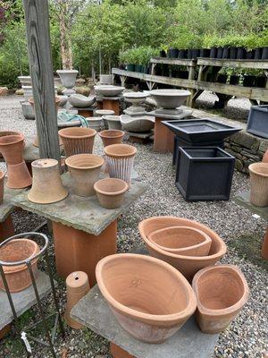 Selection of pots