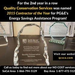 QCS 2015 Contractor of the Year for PG&E's ESA Program!