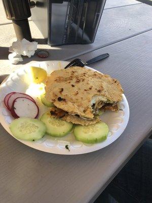 Mulitas w/ handmade tortillas