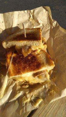 Mushroom grilled cheese sandwich. Tasty!