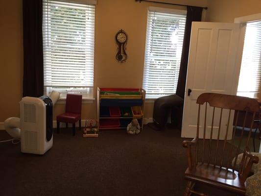 Classroom area... Changing table and baby weigh station