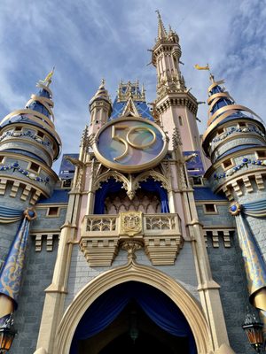 Walt Disney World Magic Kingdom celebrating their 50th anniversary