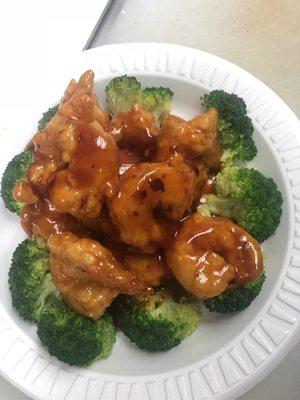 General Tso's shrimp