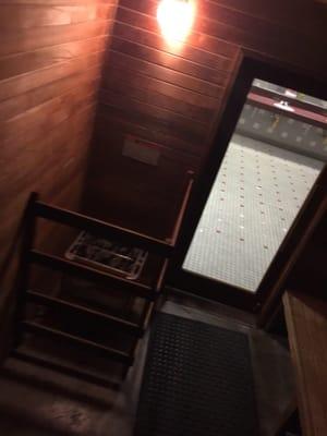 Sauna in women's locker room