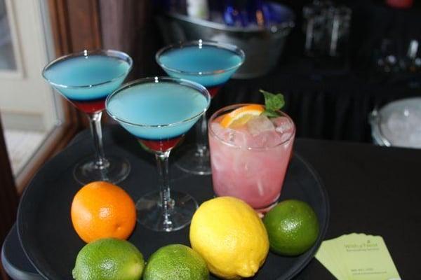 Our Chicago Bartenders can create specialty drinks for your wedding or event.