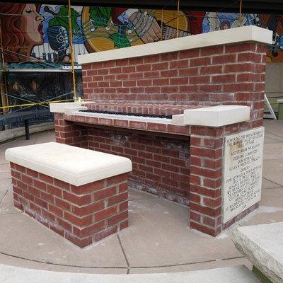 Brick Piano by Mark Nicklasch 2018