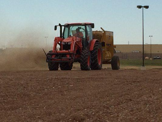 Haymulch and seeding project for Anthony Properties in Lawton, OK