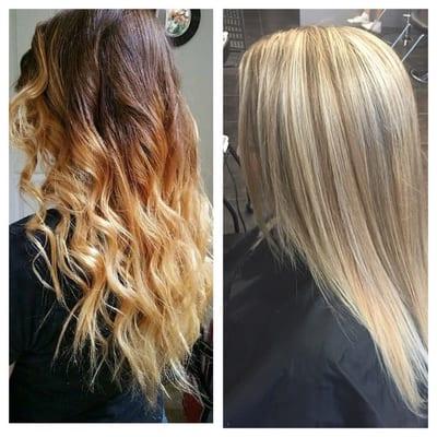 From Red to Blonde Ombré to Smokey Blonde