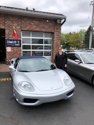 2003 Ferrari 360 F1 spider. Thank you Joe Reina and all of the Reina family. Happy birthday to my wife!