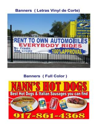 BANNERS (CUT OR DIGITAL GRAPHIC )