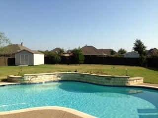 BEFORE WE ADDED A PERGOLA AND LANDSCAPING