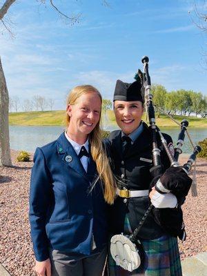 Tress and I at Riverside National Cemetery