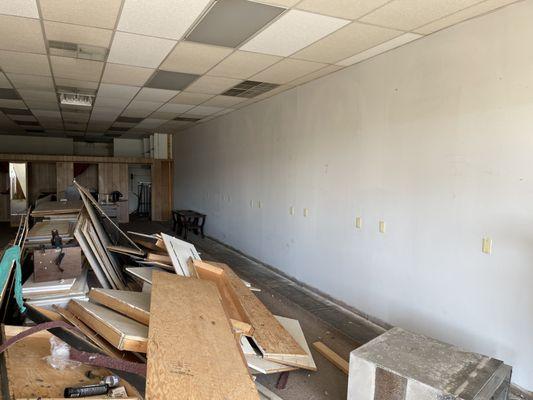 Commercial retail space - progress