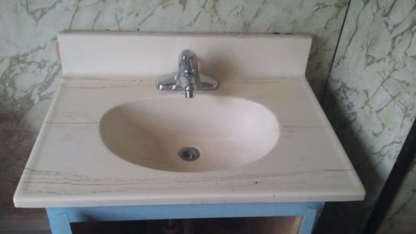 Sink never replaced on 2 by 4s