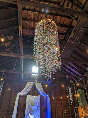 2,500 paper cranes in this ceiling hanger