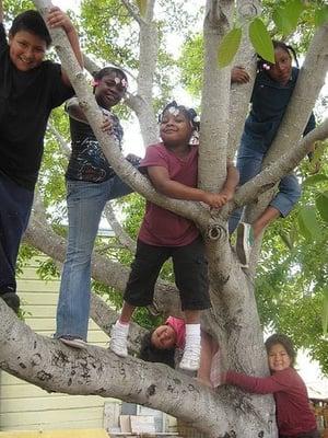 Children at Latona Community Garden photo by Rhonda Winter